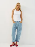 ⁦SABBA NIKI TOP | לבן מחולק⁩ – תמונה ⁦3⁩