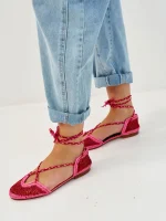 SISAL SANDALS | ורוד