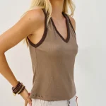 SABBA V TOP | חום בהיר