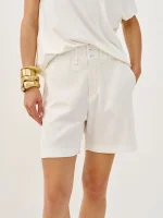 ⁦JAFFA SHORTS | לבן⁩ – תמונה ⁦5⁩