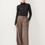 COOL TAILORED PANTS | חום כהה