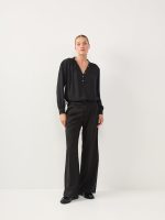 EDEN CHIFFON TOP | שחור