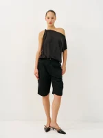 ⁦SWITCH SHIRT | שחור⁩ – תמונה ⁦2⁩