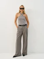 ⁦COOL TAILORED PANTS | אפור⁩ – תמונה ⁦4⁩