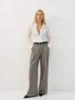 ⁦COOL TAILORED PANTS | אפור⁩ – תמונה ⁦2⁩