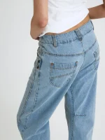 ⁦NOA'S BARREL JEANS | ג׳ינס בהיר⁩ – תמונה ⁦5⁩