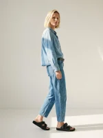 NOA'S BARREL JEANS | ג׳ינס בהיר
