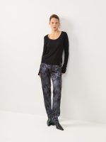 NEW SOFT PANTS | שחור מודפס