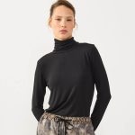 LONG BASIC TURTLENECK |  שחור