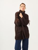⁦COZY ART CARDIGAN | חום⁩ – תמונה ⁦9⁩