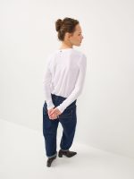 ⁦NIKI WEST SHIRT | לבן⁩ – תמונה ⁦4⁩