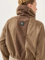 ⁦BOUCLE PUFF JACKET | חום⁩ – תמונה ⁦6⁩