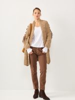 ⁦COZY ART CARDIGAN | מוקה⁩ – תמונה ⁦6⁩