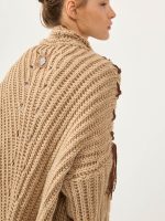 ⁦COZY ART CARDIGAN | מוקה⁩ – תמונה ⁦7⁩