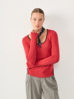 ROUND T-SHIRT | אדום