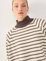 ⁦COOL PONCHO | חום ולבן⁩ – תמונה ⁦6⁩