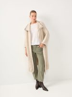 ⁦LONG COZY ART CARDIGAN | אבן⁩ – תמונה ⁦5⁩