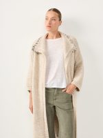 ⁦LONG COZY ART CARDIGAN | אבן⁩ – תמונה ⁦2⁩