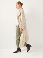 ⁦LONG COZY ART CARDIGAN | אבן⁩ – תמונה ⁦8⁩