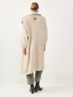 ⁦LONG COZY ART CARDIGAN | אבן⁩ – תמונה ⁦6⁩