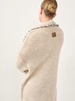 ⁦LONG COZY ART CARDIGAN | אבן⁩ – תמונה ⁦3⁩