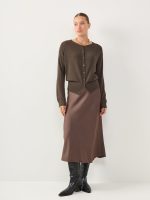 ⁦BASIC CARDIGAN | חום⁩ – תמונה ⁦2⁩