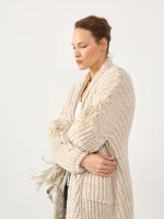 ⁦COZY ART CARDIGAN | אבן⁩ – תמונה ⁦9⁩