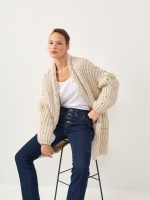 COZY ART CARDIGAN | אבן