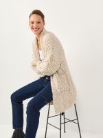 ⁦COZY ART CARDIGAN | אבן⁩ – תמונה ⁦4⁩