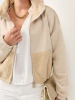 ⁦BOUCLE PUFF JACKET | בז'⁩ – תמונה ⁦4⁩