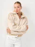 ⁦BOUCLE PUFF JACKET | בז'⁩ – תמונה ⁦8⁩