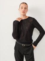 ⁦NIKI WEST SHIRT | שחור⁩ – תמונה ⁦3⁩