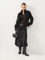 SATIN SKIRT | שחור