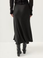 ⁦SATIN SKIRT | שחור⁩ – תמונה ⁦9⁩