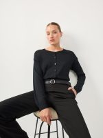 BASIC CARDIGAN | שחור