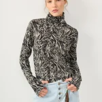 LONG BASIC TURTLENECK |  מודפס