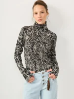 LONG BASIC TURTLENECK |  מודפס