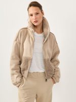 ⁦BOUCLE PUFF JACKET | אבן⁩ – תמונה ⁦4⁩