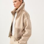 BOUCLE PUFF JACKET | אבן