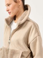 ⁦BOUCLE PUFF JACKET | אבן⁩ – תמונה ⁦5⁩