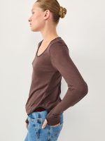 ROUND T-SHIRT | חום