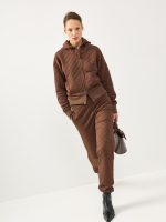 ⁦QUILT PANTS | חום⁩ – תמונה ⁦4⁩