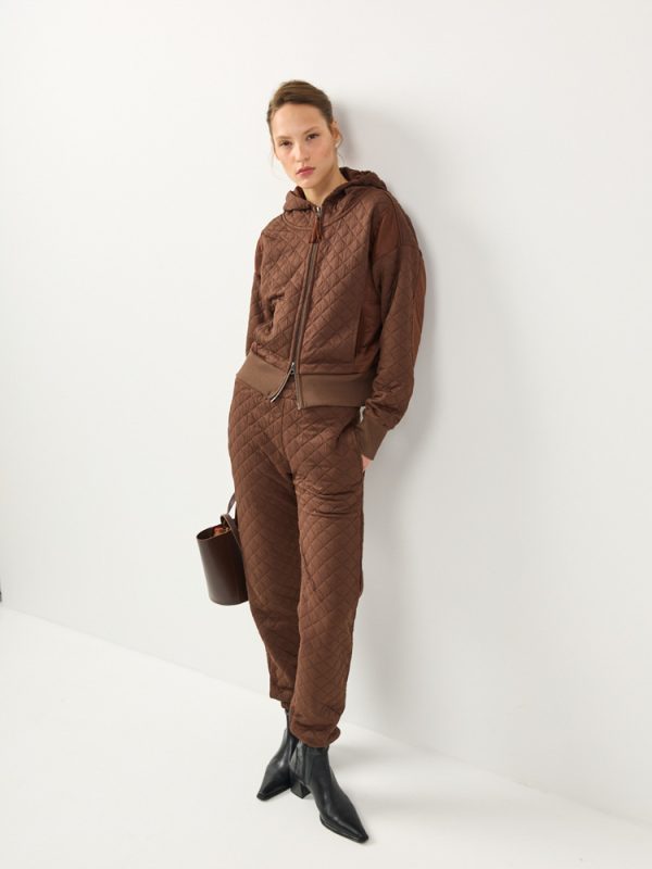 QUILT PANTS | חום