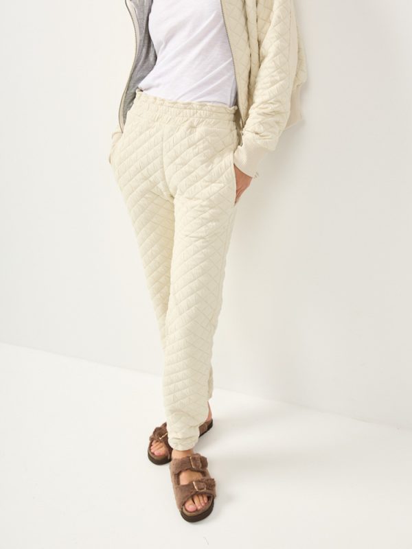 QUILT PANTS | קרם