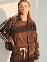 ⁦CORDPUFF JACKET | חום⁩ – תמונה ⁦5⁩