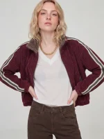 ⁦CORDPUFF JACKET | בורדו⁩ – תמונה ⁦2⁩