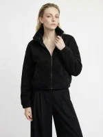 ⁦BOUCLE PUFF JACKET | שחור⁩ – תמונה ⁦2⁩