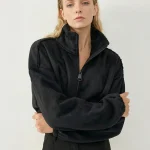 BOUCLE PUFF JACKET | שחור