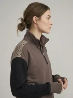 WINTER ZIP KNIT | חום