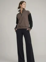 ⁦WINTER ZIP KNIT | חום⁩ – תמונה ⁦2⁩